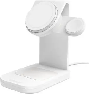 OtterBox 3-in-1 Charging Station with MagSafe 15W - Brilliant Opera White