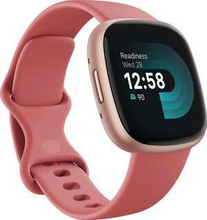 Fitbit Versa 4 Fitness Smartwatch, Pink Sand / Copper Rose Aluminum | FB523RGRW-US