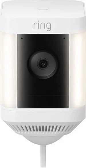 Ring Spotlight Cam Plus Outdoor/Indoor 1080p Plug-In Surveillance Camera - White