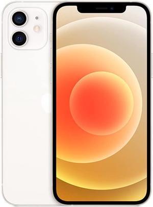 Apple iPhone 12 256GB, Refurbished Unlocked Cell Phone, White - Very Good Condition (Grade B)