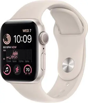 Apple Watch Series SE 2nd Gen (GPS) 40mm Starlight Aluminum Case & Sport Band