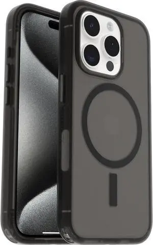 OtterBox SYMMETRY SERIES Soft Touch Case for iPhone 15 Pro - Dark Echo (Black)