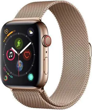 Apple Watch Series 4 GPS+LTE 44MM Gold Stainless Steel Case & Gold Milanese Loop