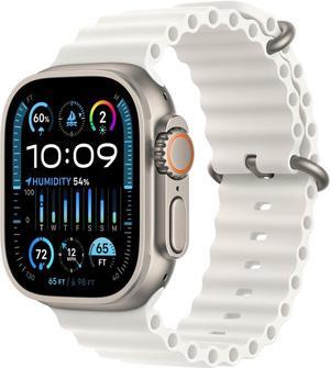Apple Watch Ultra 2 (GPS + Cellular) 49mm - Titanium Case & White Ocean Band