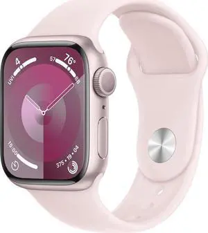 Apple Watch Series 9 (GPS Only) 41mm - Pink Aluminum Case & Light Pink Sport Band