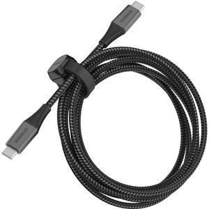 OtterBox Premium Pro Fast Charge USB-C to USB-C Braided Cable, 2m (6.6ft) long - Black