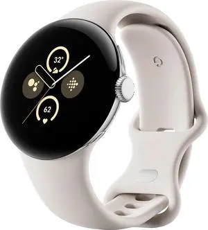 Google Pixel Watch 2 GPS+LTE 41mm Polished Silver Aluminum Porcelain Active Band