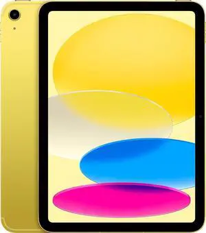 2022 Apple iPad 10 10.9" Display 256GB Storage WiFi + Unlocked Cellular MQ6V3LL/A - Yellow