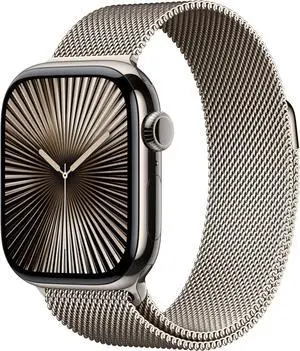 Apple Watch Series 10 (GPS+LTE) 42MM Natural Titanium Case Natural & Milanese Loop