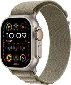 Apple Watch Ultra 2 (GPS + LTE) 49MM Titanium Case Olive Alpine Loop