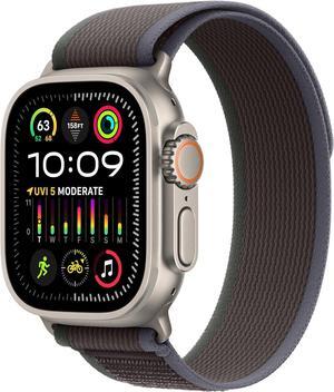 Apple Watch Ultra 2 (GPS + LTE) 49MM  Titanium Case with Blue/Black Trail Loop