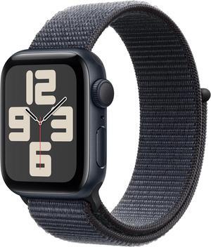 Apple Watch Series SE 2nd Gen (GPS) 40mm Midnight Aluminum Case Ink Sport Loop