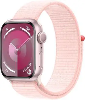 Apple Watch Series 9 (GPS) 41MM Pink Aluminum Case Light Pink Sport Loop
