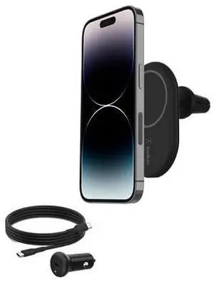 Belkin BoostCharge 10W Magnetic Wireless Car Charger for MagSafe - Black