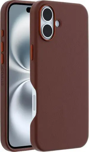 OtterBox SYMMETRY SERIES Cactus Leather Case for iPhone 16 Plus - Rich Adobe (Brown)