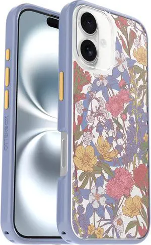 OtterBox SYMMETRY SERIES MagSafe Case for iPhone 16 - Floral Purple