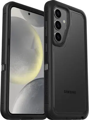 OtterBox DEFENDER SERIES  XT Clear Case for Galaxy S24 - Dark Side (Clear / Black)