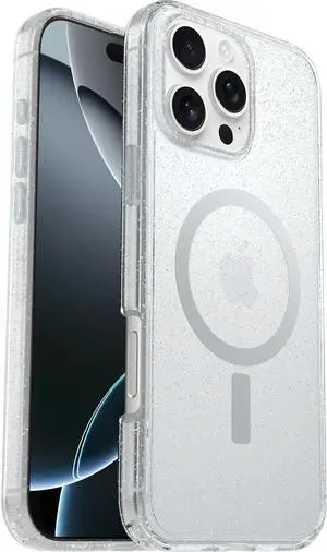 OtterBox SYMMETRY SERIES Clear Case for iPhone 16 Pro Max - Stardust (Clear)