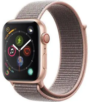 Apple Watch Series 4 (GPS+LTE) 44MM Gold Aluminum Case Pink Sand Sport Loop