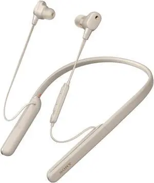 Sony 1000X Premium Wireless Noise Cancelling Behind-the-Neck Headphones - Silver