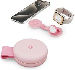 Twelve South ButterFly SE 2-in-1 Qi2 Travel Charger - Pink