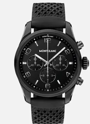 Montblanc Summit 2+ (Wifi + LTE Unlocked) Black Rubber Strap Smartwatch