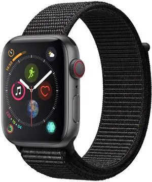 Apple Watch Series 4 (GPS) 44mm Space Gray Aluminum Case Black Sport Loop
