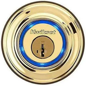 Kwikset Kevo (1st Gen) Touch-to-open Bluetooth Smart Lock - Polished Brass