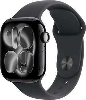 Apple Watch Series 11 (GPS) 42MM Jet Black Aluminum Case Black Sport Band Apple Watch Series 11 (GPS) 42MM Jet Black Aluminum Case Black Sport Band