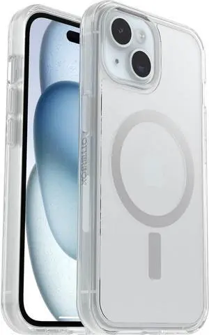 OtterBox SYMMETRY SERIES Clear MagSafe Case for iPhone 16e, 15, and 14 - Clear OtterBox SYMMETRY SERIES Clear MagSafe Case for iPhone 16e, 15, and 14 - Clear