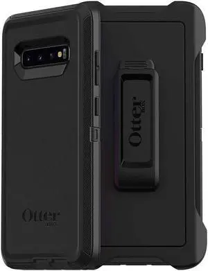 OtterBox DEFENDER SERIES Case & Holster for Galaxy S10 Plus (ONLY) - Black