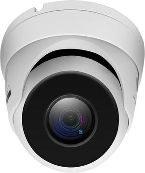 GW Security GW8536MIC 8 Megapixel 4K (3840x2160) Outdoor/Indoor Weatherproof H.265 Built-in Microphone Dome PoE IP Camera, 18pcs SMD LED, 98FT IR Night Vision