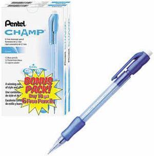 Pentel Champ 0.7mm Mechanical Pencil, Blue Barrel, 24ct PEN AL17CSWUS