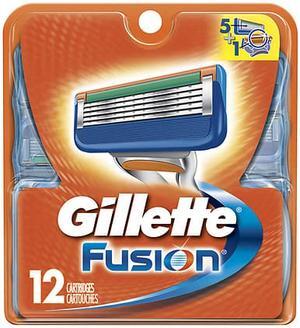 Gillette Fusion Razor Refill Cartridges 12 ea