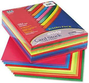 Array Card Stock, 65lb, 8 1/2 x 11, Assorted Lively Colors, 250/Pack 101199