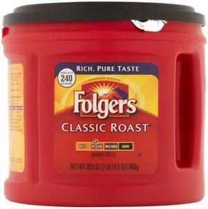 Folgers Coffee Classic Roast Ground 25.9 oz Canister 20421EA