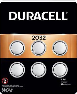 Duracell Coin Button 2032 Batteries 6 Count