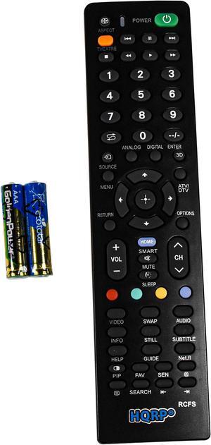 HQRP Remote Control Compatible with Sony KDL-40S2000 KDL-40S20001 KDL-40S2010 KDL-40S20L1 KDL-40S2400 KDL-40S3000 LCD LED HD TV Smart 1080p 3D Ultra 4K Bravia