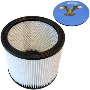 HQRP H12 Washable and reusable Cartridge Filter fits Shop-Vac 903-04-00 / 903-04 / 90304 (Type U) Wet / Dry Vacuum plus HQRP Coaster