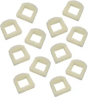 HQRP Pack of 12 Foam Pre-Filter for Drinkwell Stainless Steel 360, Ceramic Avalon, Lotus, Pagoda, Sedona Pet, Multi-Pet Fountains + HQRP Coaster