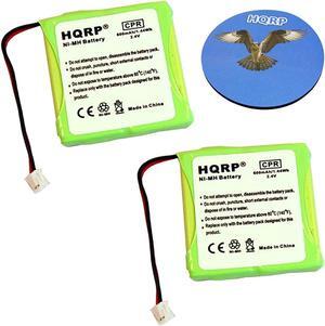 HQRP 2-Pack Phone Battery for FRITZ!FON DECT MT-D / MT-D VOIP DECT / MT-D AVM20002434 / VOIP DECT / 36F6 Cordless Telephone + HQRP Coaster