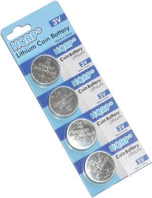 HQRP 4-Pack Coin Li-Ion Battery for for 2008-2010 Touring Harley Davidson Security Alarm System + HQRP Coaster