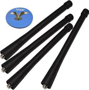 HQRP 4-Pack VHF Antenna For Maxon SP-2000 / SP-2550 / SP-2850 + HQRP Coaster
