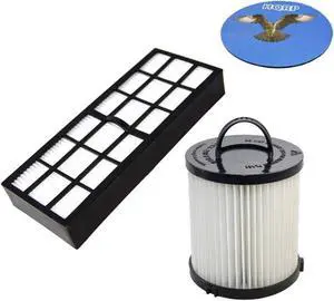 HQRP Filter Kit for Eureka WhirlWind 3272AV / WhirlWind Plus 3277AVZ / 3277AVZX / 3279AZ / 3282AVZ Upright Vacuum Cleaner + HQRP Coaster