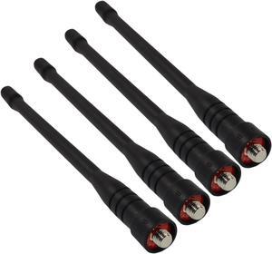 HQRP 4-Pack UHF High Gain Antenna For Motorola CP040, CP140, CP150, CP160, CP180, CP185, CP190, CP200 + HQRP UV Meter