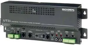 Bogen UTI1 Universal Telephone Paging Interface Single-Zone Single Zone Paging Controller
