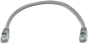 Monoprice Cat5e Ethernet Patch Cable - 1 Feet - Gray | Network Internet Cord - RJ45, Stranded, 350Mhz, UTP, Pure Bare Copper Wire, 24AWG