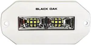 Black Oak LED Pro Series 4 Inch Flush Mount Spreader Light - White Housing Pro Series 4 Inch Flush Mount Spreader Light