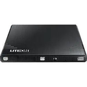Lite-On EBAU108 Lite-On EBAU108 External DVD-Writer - Black - DVD-RAM/±R/±RW Support - 24x CD Read/24x CD Write/24x CD Rewrite - 8x DVD Read/8x DVD Write/8x DVD Rewrite - Double-layer Media