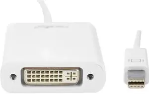 Rocstor Y10A103-W1 Rocstor Mini DisplayPort to DVI Adapter - Cable Length: 5.9" - Mini DisplayPort/DVI for Desktop Computer, Notebook, HDTV, Projector, Monitor, Video Device - 5.90" - 1 Pack